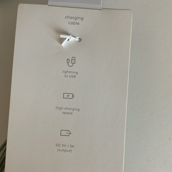 Heyday Sage Green Tassel iPhone iPad Charging Cable Keyring Keychain - Picture 5 of 9